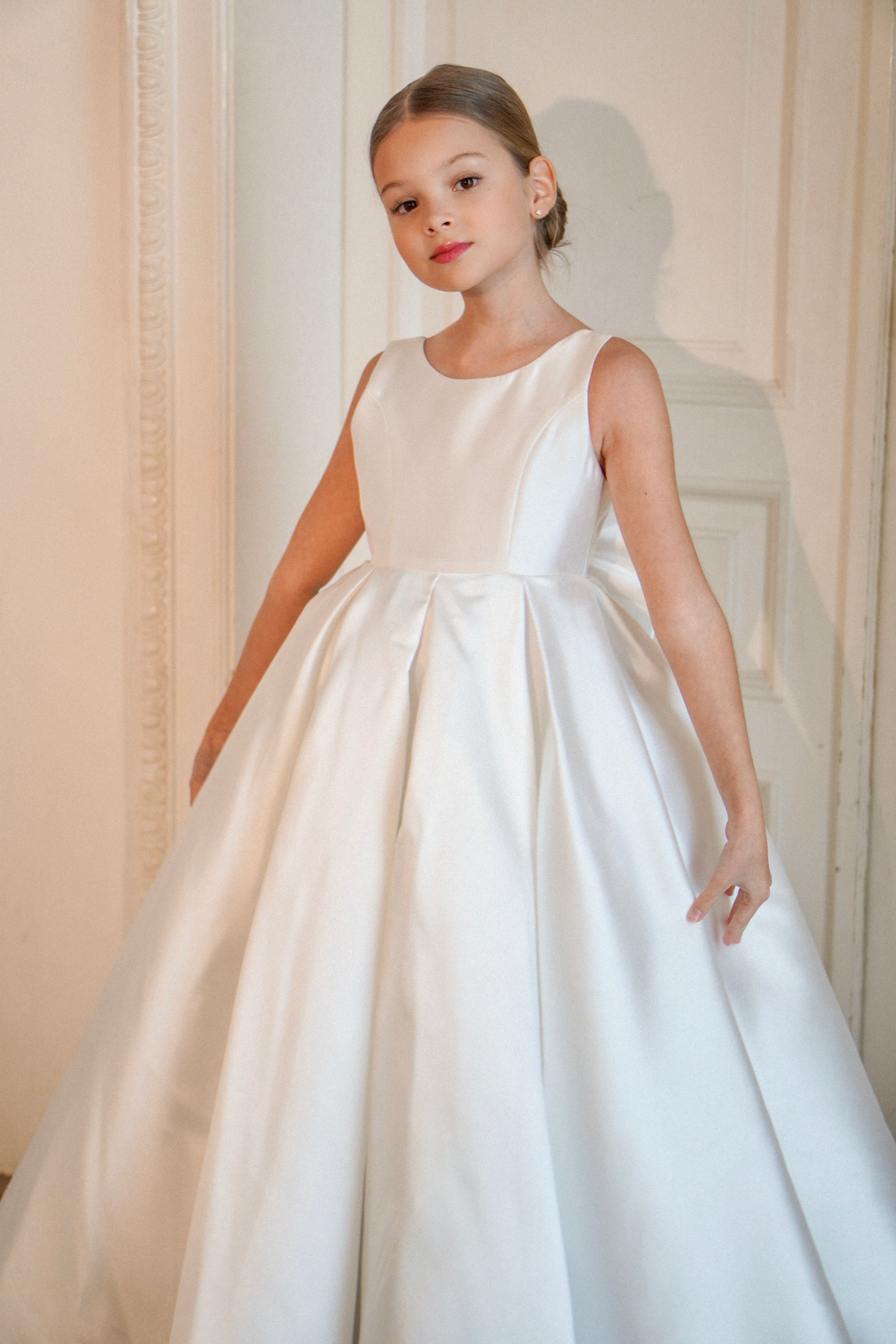 Mikado Flower Girl Dress