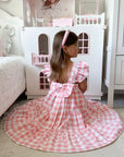 Pink Summer Check Dress