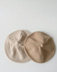 Pack of Two Berets - Cream & Tan