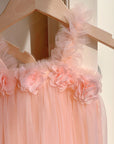 Sweet Rose Tutu Dress - Peachy Pink