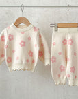 Daisy Knit & Pants Set - Pink