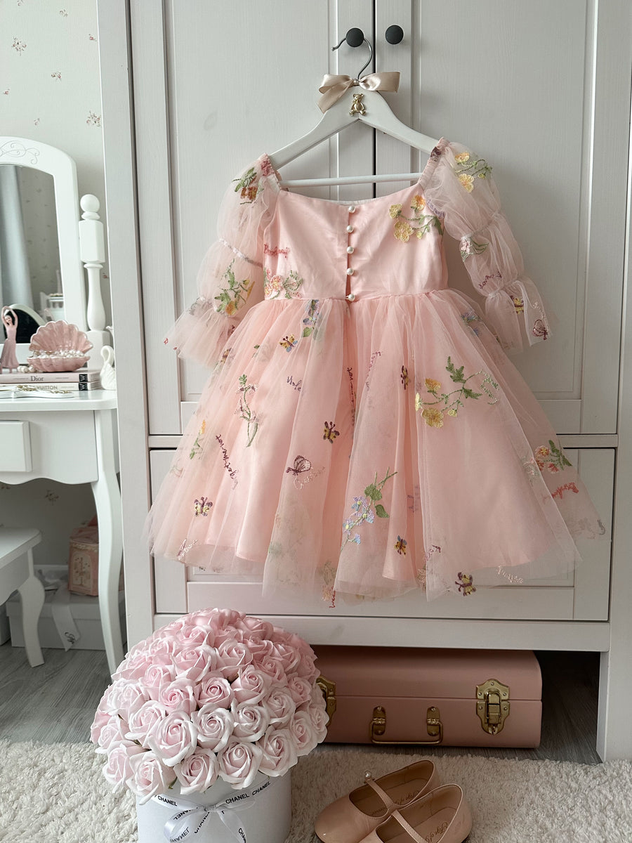 Floral Pink Party Dress