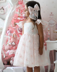 Rose Garden Dress & Hairbow - White