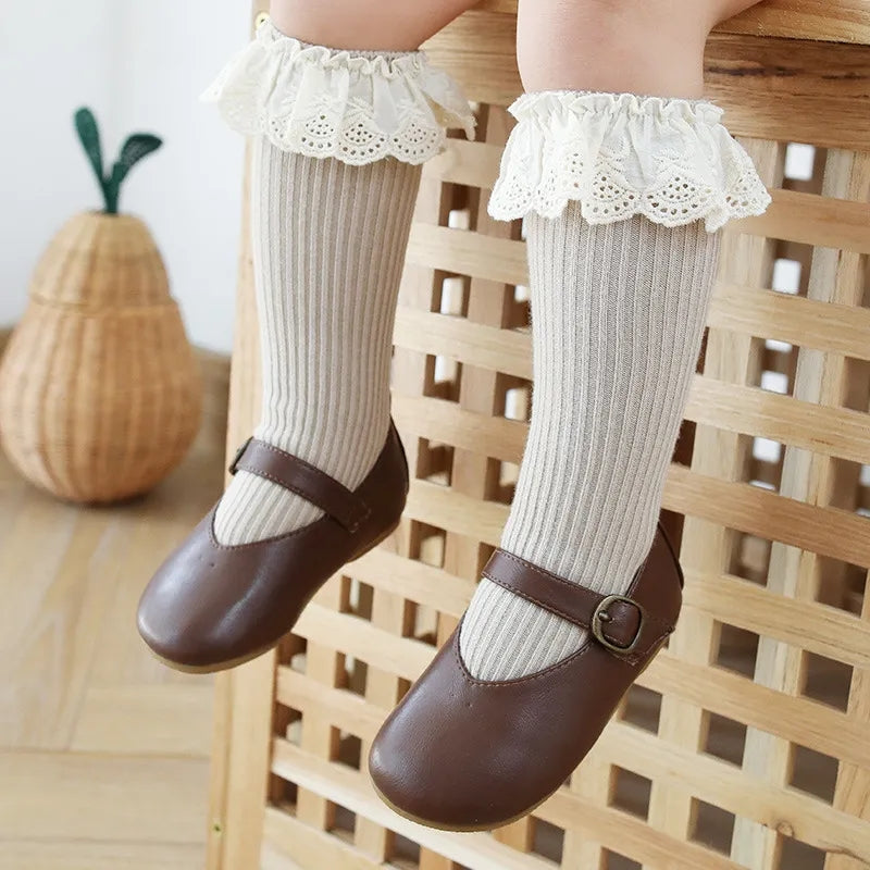 Handmade knee length socks (Pack of 2)