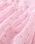 Floral Girls Party Dress - Pink