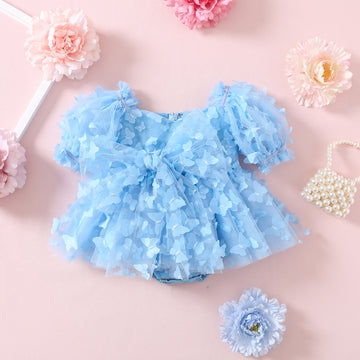 MIK & ME Blue Butterfly Romper (Pre-order)