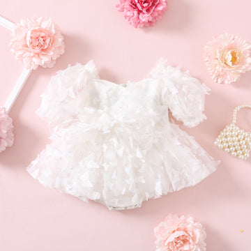 MIK & ME White Butterfly Romper (Pre-order)