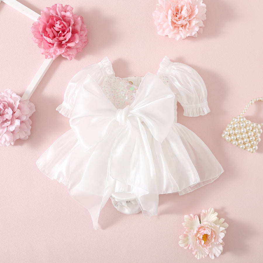 Princess Party Romper - White