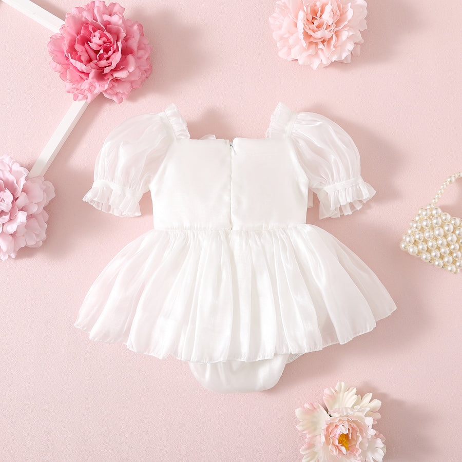 Princess Party Romper - White