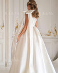 Jasmine Ivory Satin Girls Special Occasion Dress