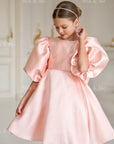 Beatrice Special Occasion Satin Girls Dress