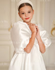 Beatrice Special Occasion Satin Girls Dress