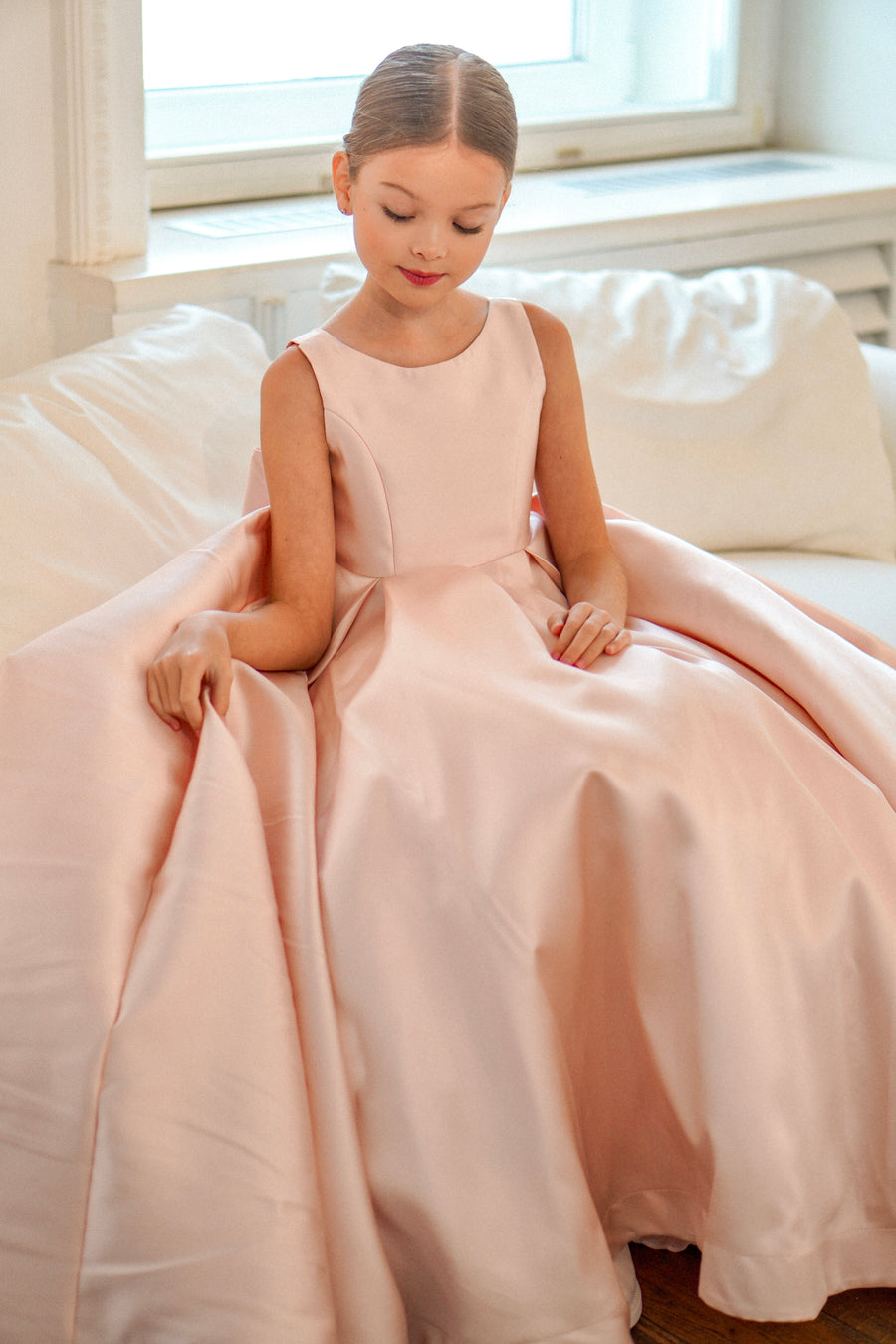 Sophia Mikado Special Occasion Girl Dress (Made to order)