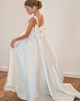 Sophia Mikado Flower Girl Dress (Made to order) Ivory