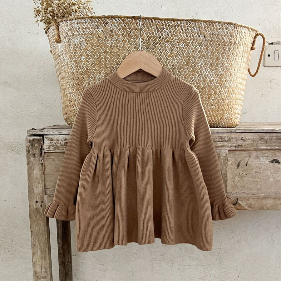 Aliya Knit Dress - Tan