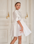 Beatrice Special Occasion Satin Girls Dress