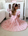 Pink Summer Check Dress