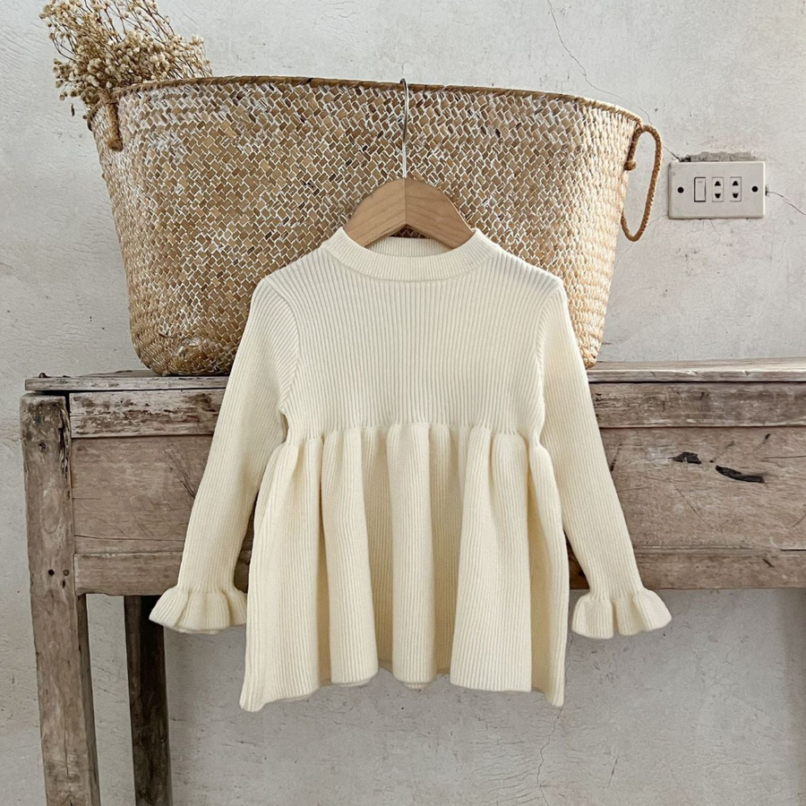 Aliya Knit Dress - White