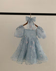 Princess El Luxe Handmade Dress & Hair Bow (Made to order)