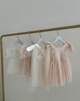 Mik & Me Exclusive - Flora Dress & Hair Clip Soft Pink