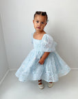 Princess El Luxe Handmade Dress & Hair Bow (Made to order)