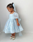 Princess El Luxe Handmade Dress & Hair Bow (Made to order)