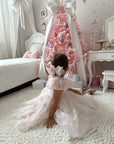 Rose Garden Dress & Hairbow - White