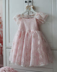 Rose Garden Dress & Hair Bow - Pink