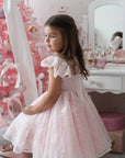 Rose Garden Dress & Hair Bow - Pink