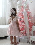 Rose Garden Dress & Hair Bow - Pink