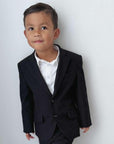 Boys Handmade Luxe Suit Pants - Black