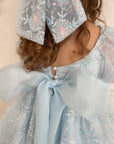 Princess El Luxe Handmade Dress & Hair Bow (Made to order)