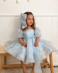 Princess El Luxe Handmade Dress & Hair Bow (Made to order)