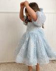 Princess El Luxe Handmade Dress & Hair Bow (Made to order)