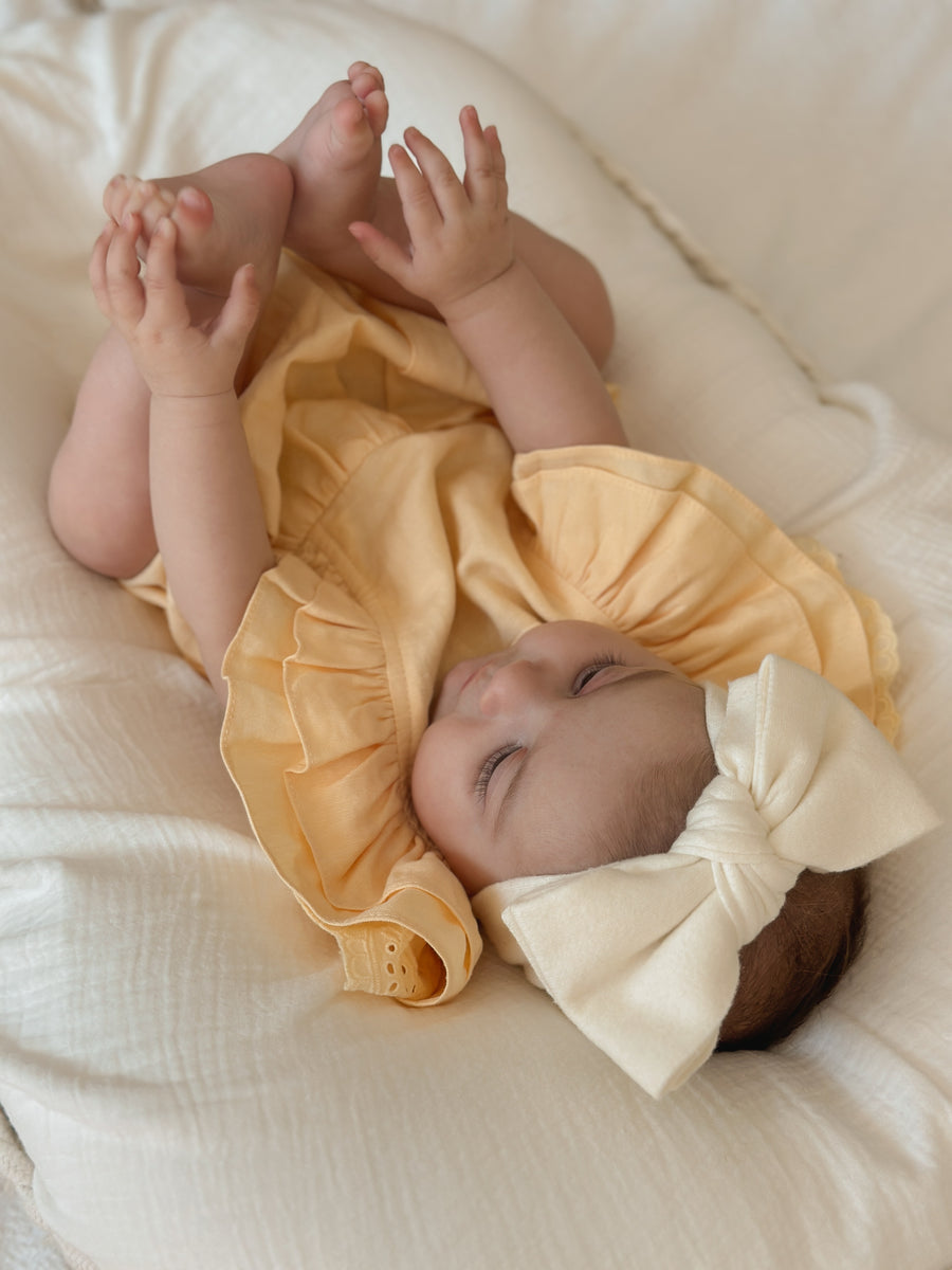 Mik & Me Exclusive Romper - 100% Linen/Organic Cotton (Shipped within 2 days)