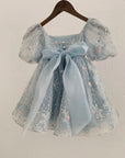 Princess El Luxe Handmade Dress & Hair Bow (Made to order)