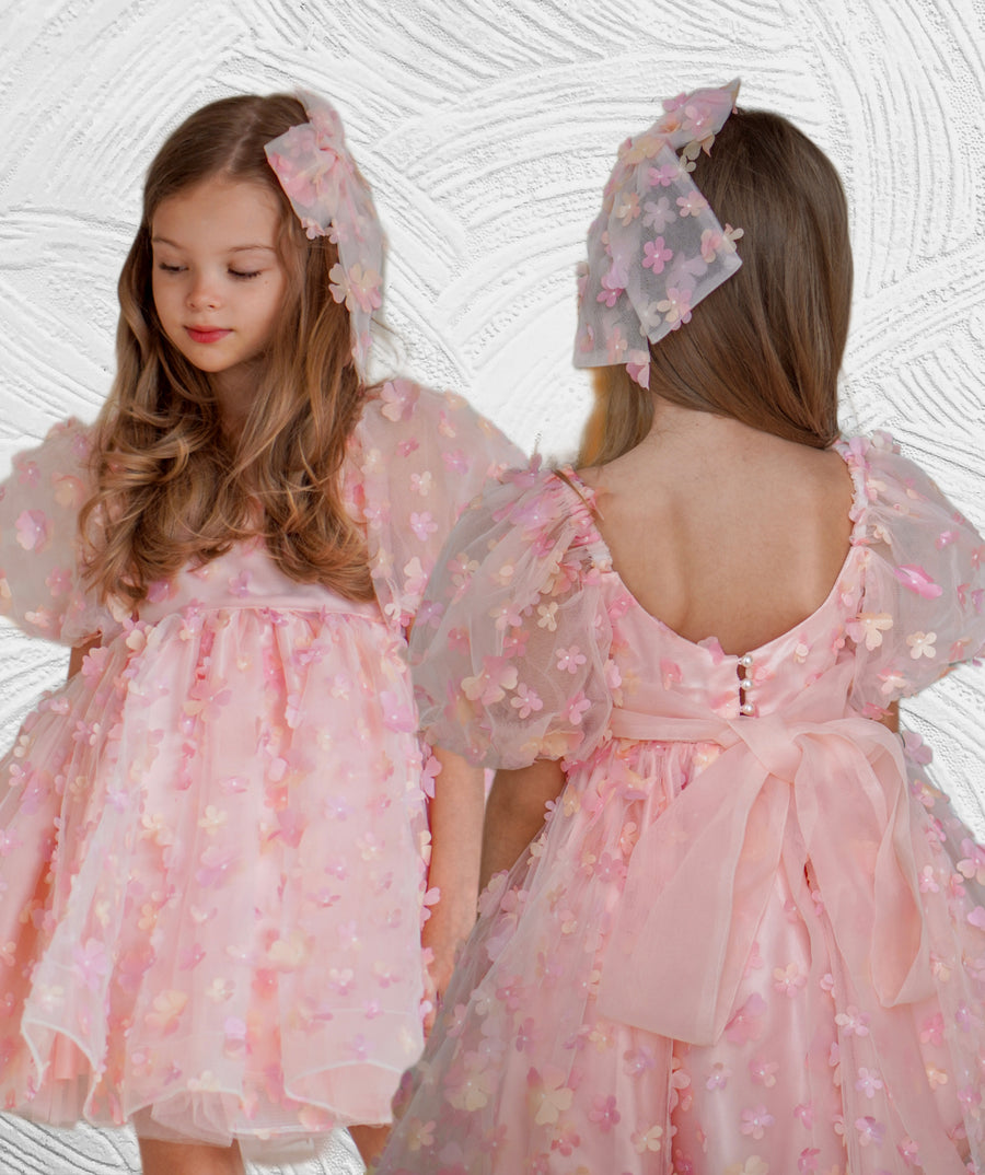 Enchanted Dress & Hair Bow (Made to order)