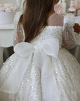 Sparkle my world Luxe Dress - White (Made to order)