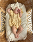 Mik & Me Exclusive Romper - 100% Linen/Organic Cotton (Shipped within 2 days)