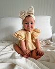 Mik & Me Exclusive Romper - 100% Linen/Organic Cotton (Shipped within 2 days)