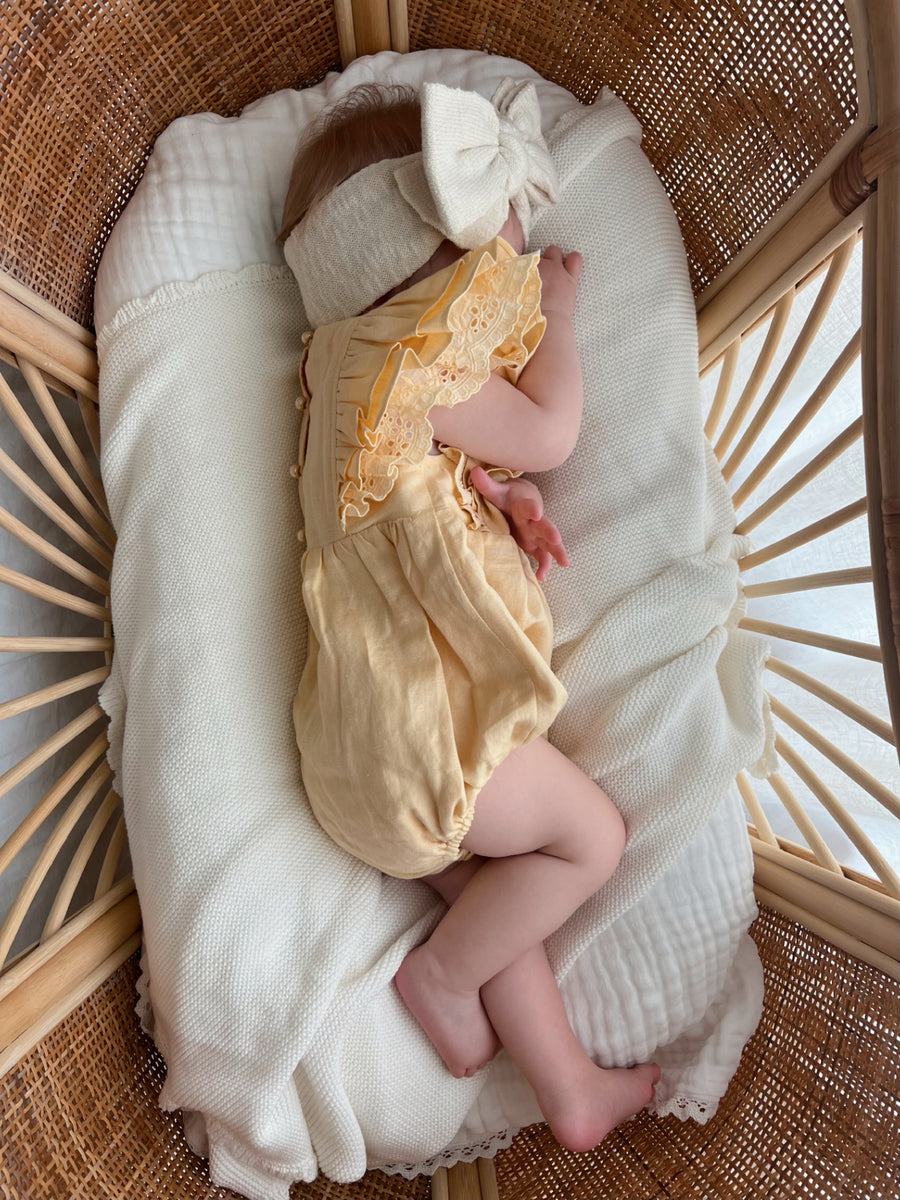 Mik & Me Exclusive Romper - 100% Linen/Organic Cotton (Shipped within 2 days)