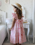 Pink Summer Check Dress