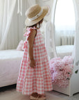 Pink Summer Check Dress