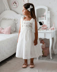 Arabella Handmade Ivory Crochet Girls Dress 🤍 (Ships within 2 days)