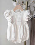 Mik & Me Exclusive Romper - 100% Linen/Organic Cotton (Shipped within 2 days)